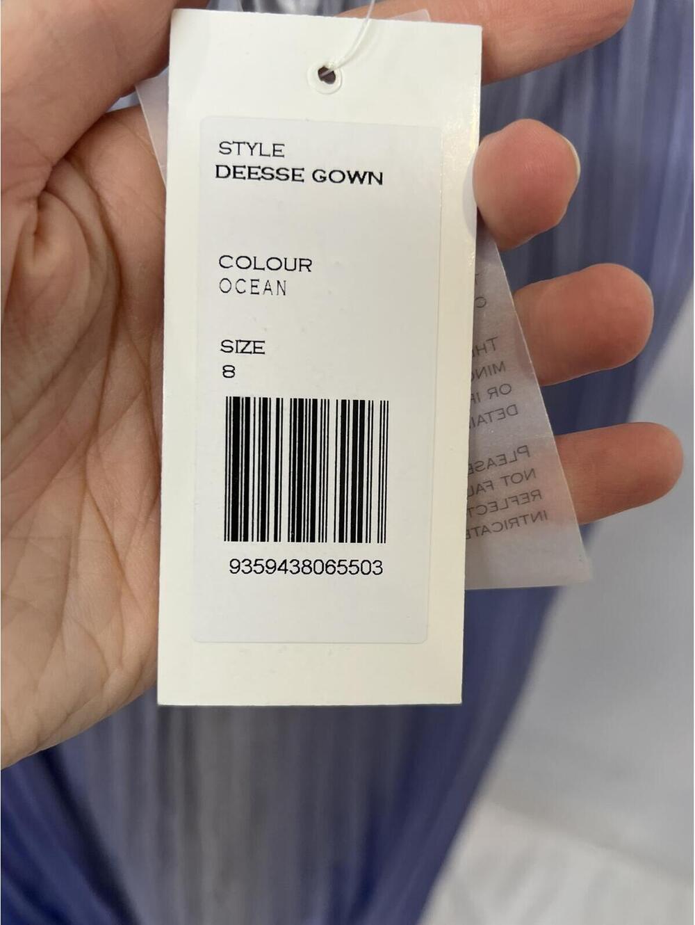 L'IDEE Deesse Gown in Ocean blue maxi - Picture 4 of 11